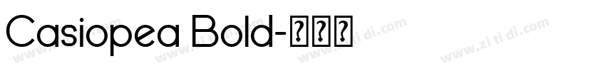Casiopea Bold字体转换